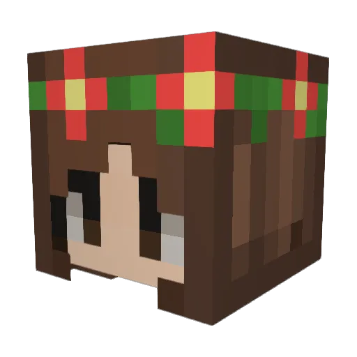 KatieKate26 Minecraft avatar head, 3D render