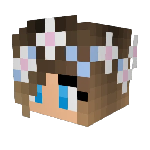 KatieL31 Minecraft avatar head, 3D render