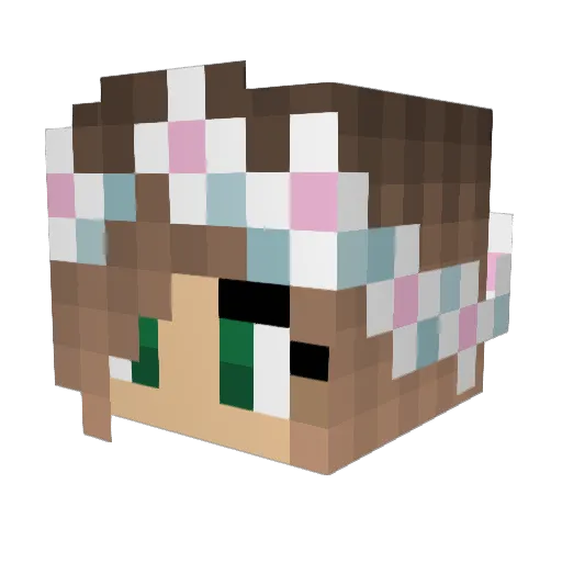 KatieReneeX Minecraft avatar head, 3D render