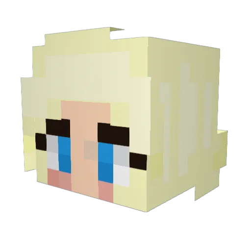 KatieRose361 Minecraft avatar head, 3D render