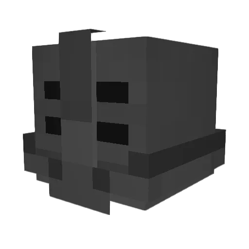 KatieTheCat Minecraft avatar head, 3D render
