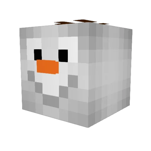 Katie_77 Minecraft avatar head, 3D render