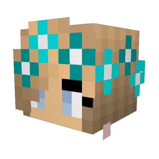 Katie_Nicole Minecraft avatar head, 3D render