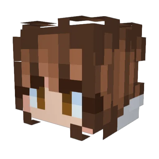 Katie_Panda Minecraft avatar head, 3D render