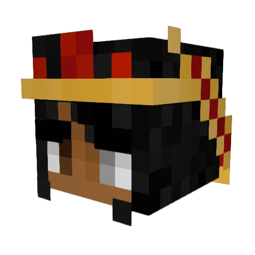 Katiegreens Minecraft avatar head, 3D render