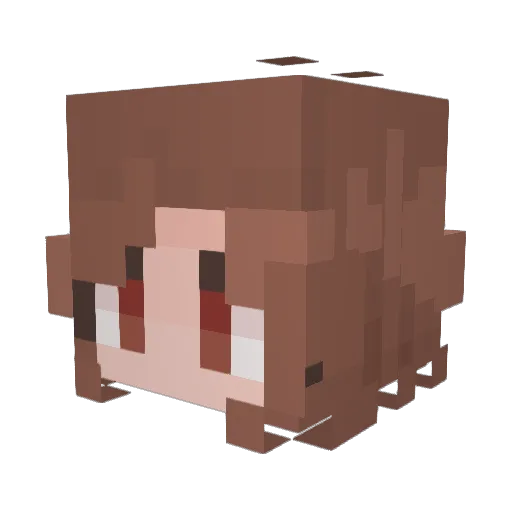 Katiekat3044 Minecraft avatar head, 3D render