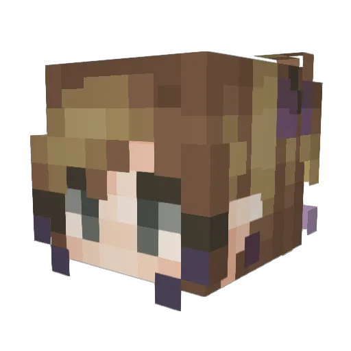 Katiekat69420 Minecraft avatar head, 3D render