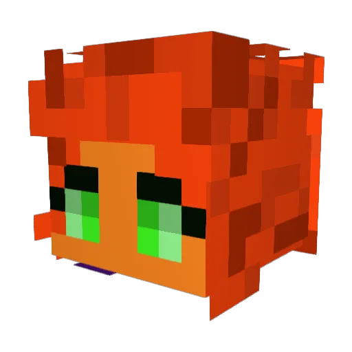 Katiera45 Minecraft avatar head, 3D render
