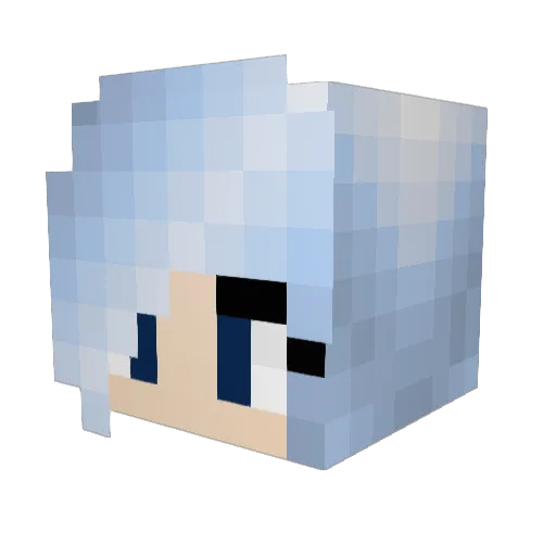 Katiguraz Minecraft avatar head, 3D render