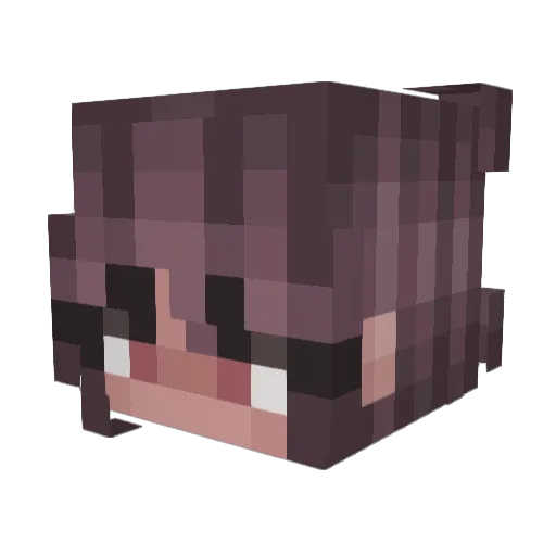 Katiine__ Minecraft avatar head, 3D render