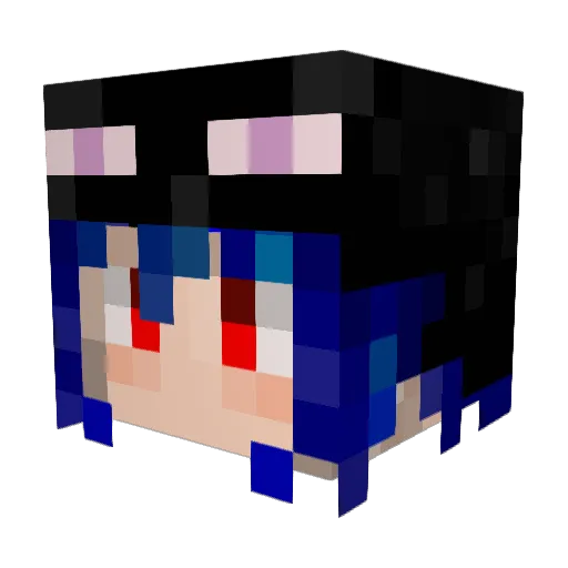 Katilee Minecraft avatar head, 3D render