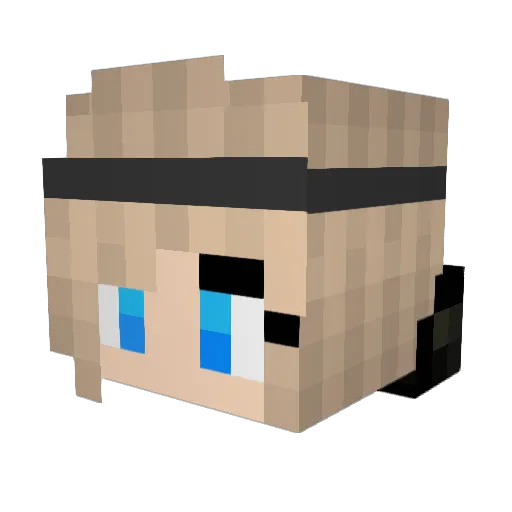 KatinkaLundberg Minecraft avatar head, 3D render