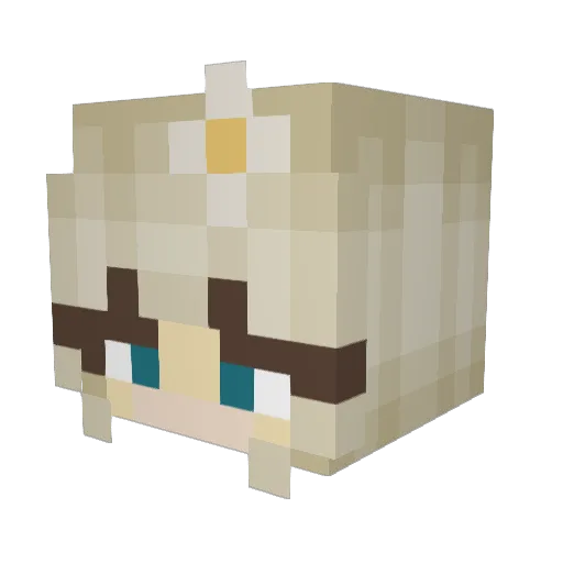 Katipider Minecraft avatar head, 3D render
