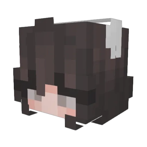 Katiscorn101 Minecraft avatar head, 3D render