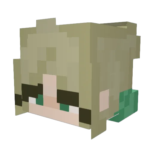 KatjaPower08 Minecraft avatar head, 3D render