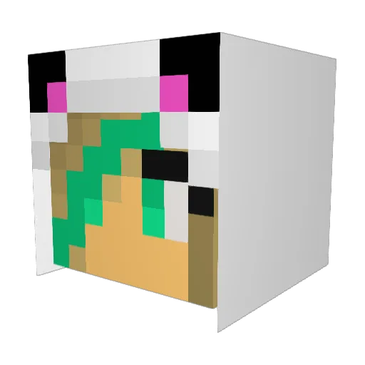 Katjes351 Minecraft avatar head, 3D render