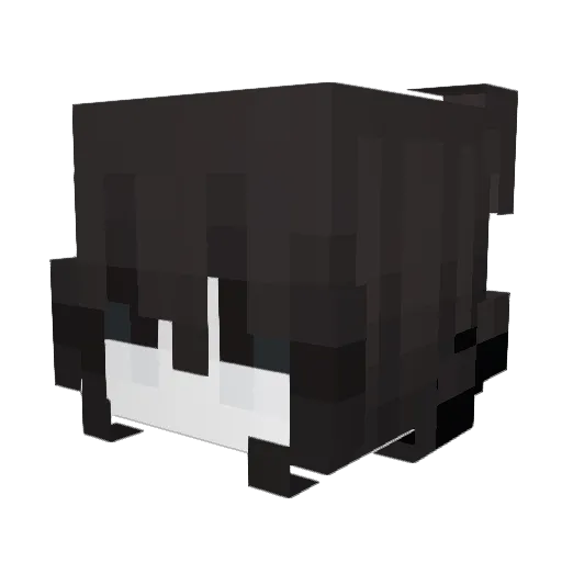 Katlau_ Minecraft avatar head, 3D render