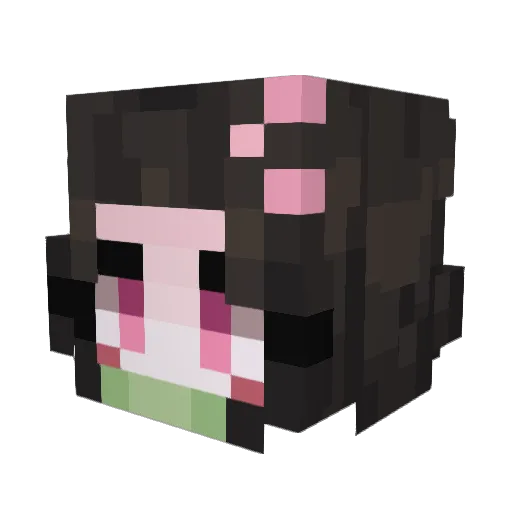 KatlynD13 Minecraft avatar head, 3D render