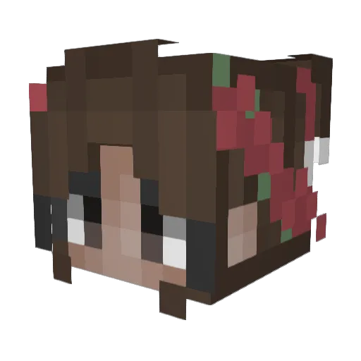 Katmis Minecraft avatar head, 3D render