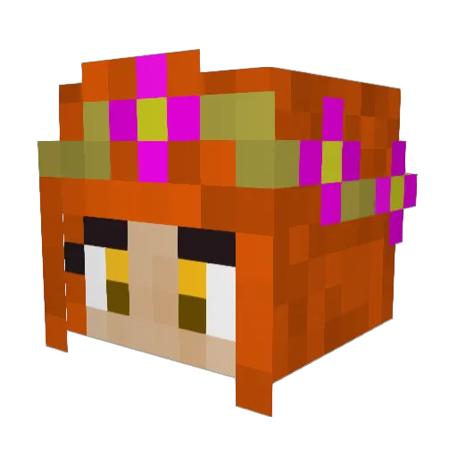 KatnissMA_OB Minecraft avatar head, 3D render