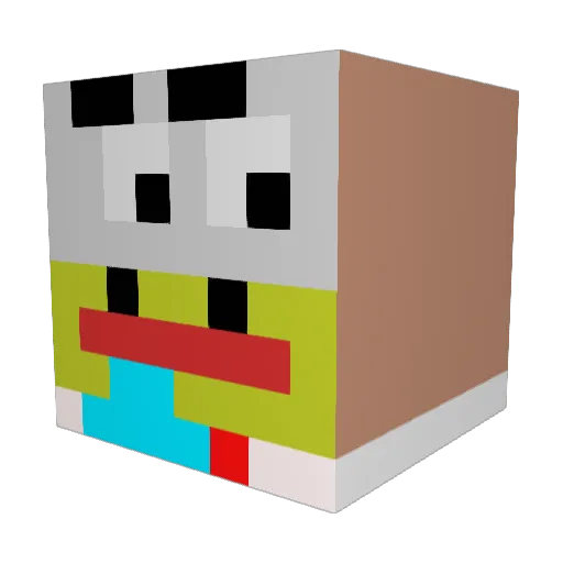 KatoSan_ Minecraft avatar head, 3D render