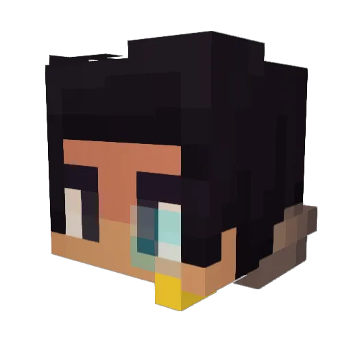 KatoThePure Minecraft avatar head, 3D render