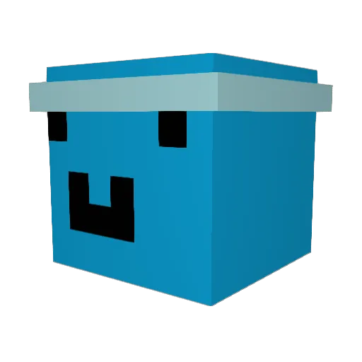 Katogatoo Minecraft avatar head, 3D render