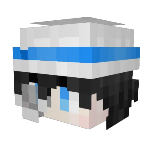 Katokid6 Minecraft avatar head, 3D render