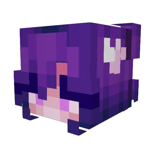 Katoreya Minecraft avatar head, 3D render