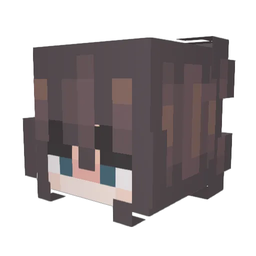 Katosann Minecraft avatar head, 3D render