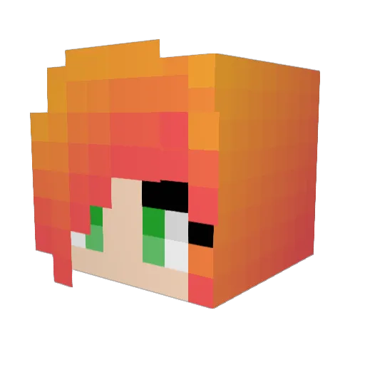 KatrielleRoses Minecraft avatar head, 3D render