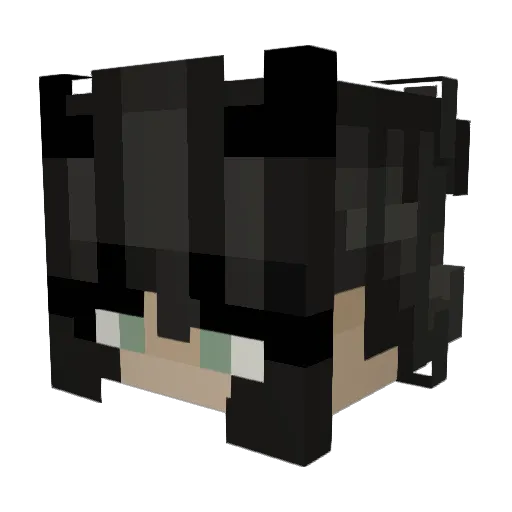 KatrinBrodin Minecraft avatar head, 3D render
