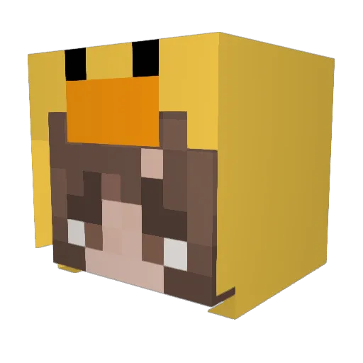 KatrinaOMG1019 Minecraft avatar head, 3D render
