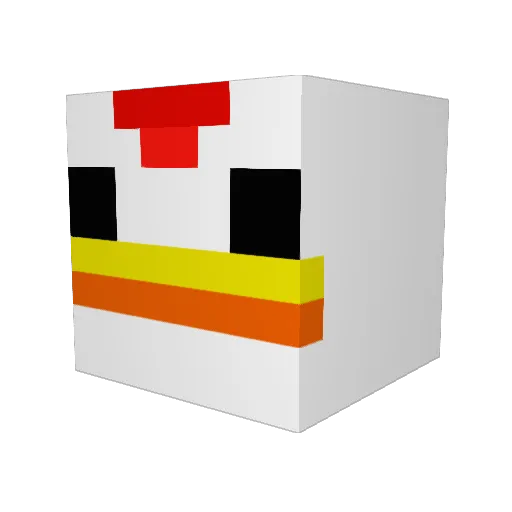 Katrinhartmann77 Minecraft avatar head, 3D render