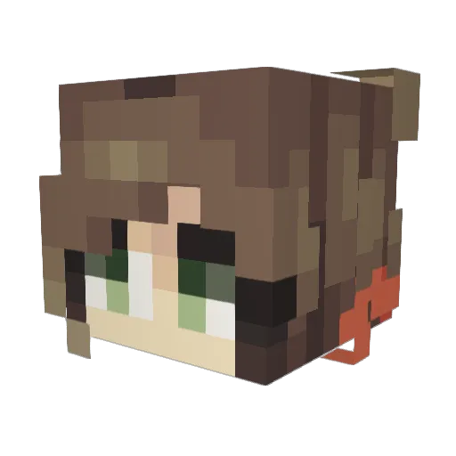 KatsAreBetter Minecraft avatar head, 3D render