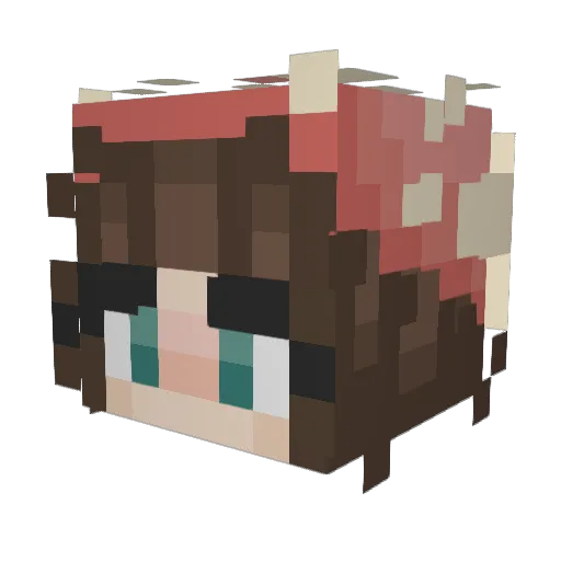 Katsara7 Minecraft avatar head, 3D render