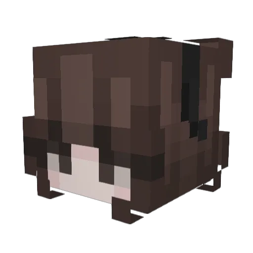 Katsbur Minecraft avatar head, 3D render