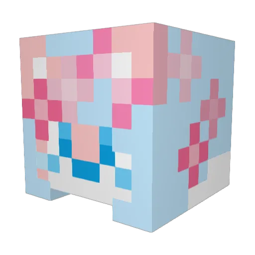 Katshuya Minecraft avatar head, 3D render