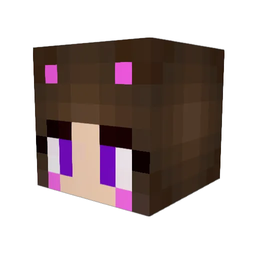 Katsia12 Minecraft avatar head, 3D render