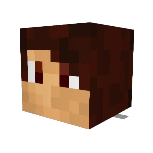 Katssis Minecraft avatar head, 3D render