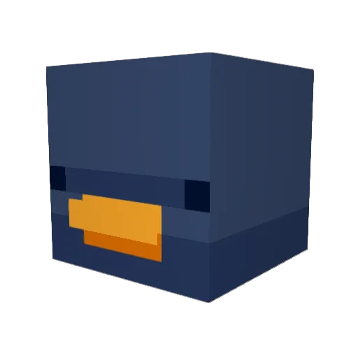 KatsuYummy Minecraft avatar head, 3D render