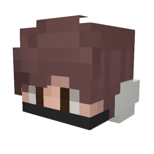 Katsukgi Minecraft avatar head, 3D render