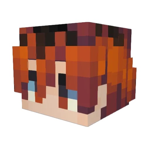 Katsuki_Desuu Minecraft avatar head, 3D render
