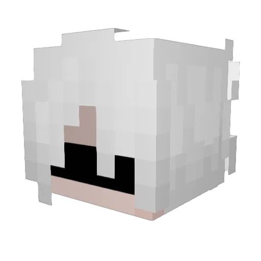 Katsuki_Revan Minecraft avatar head, 3D render