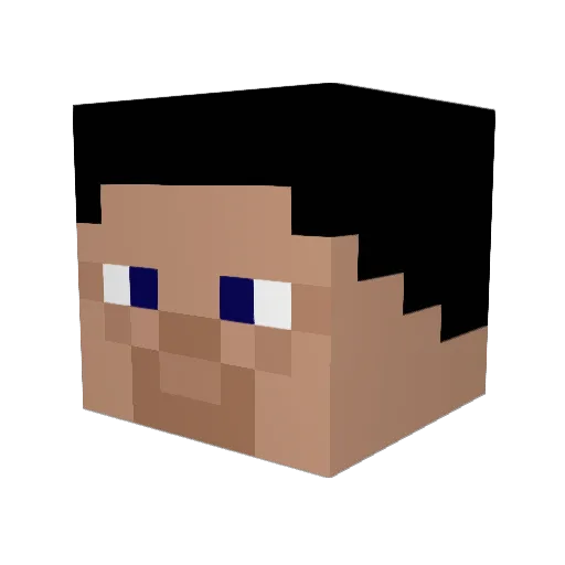 Katsuki_qwq Minecraft avatar head, 3D render