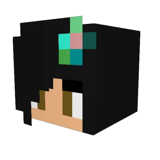 Katsuko1294 Minecraft avatar head, 3D render