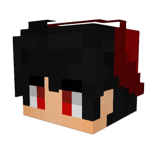 Katsuro14 Minecraft avatar head, 3D render