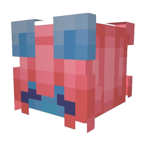 KattDestructor Minecraft avatar head, 3D render