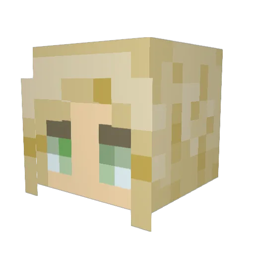 KattSlaktarn1337 Minecraft avatar head, 3D render