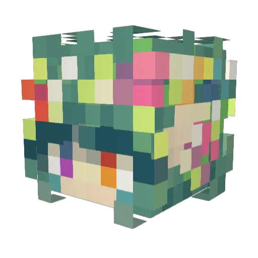 Katt_Bug Minecraft avatar head, 3D render